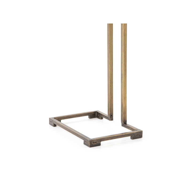 Element End Table, Antique Brass