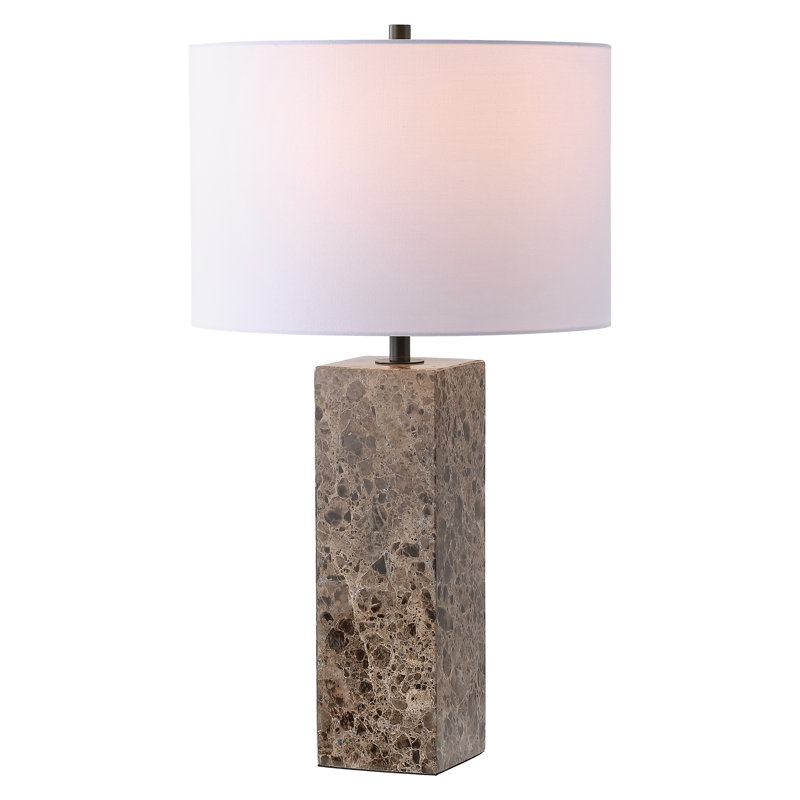 Aubray Table Lamp, Travertine