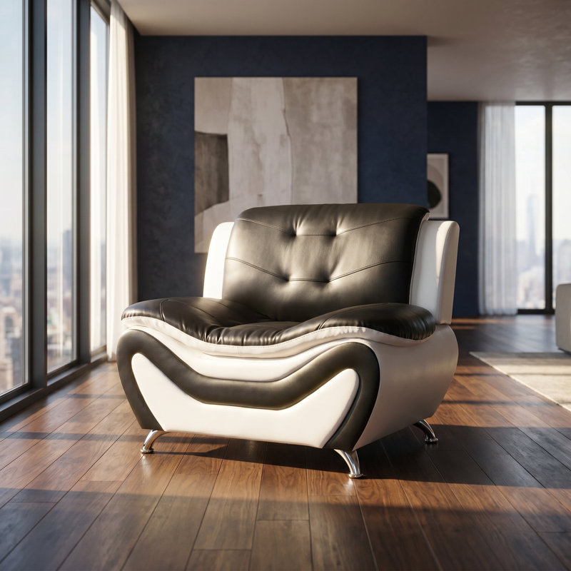 42''Modern Two-Tone Single Sofa