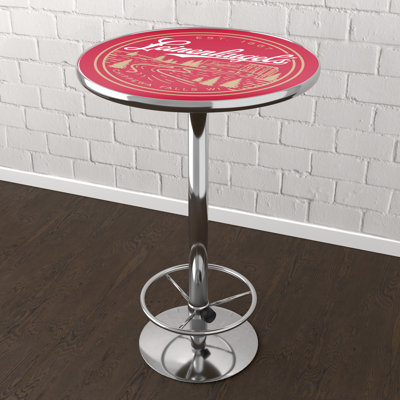 Leinenkugel Brewery  Bar Table With Footrest