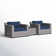 Basden 2 - Person Patio Conversation Sets with Cushions