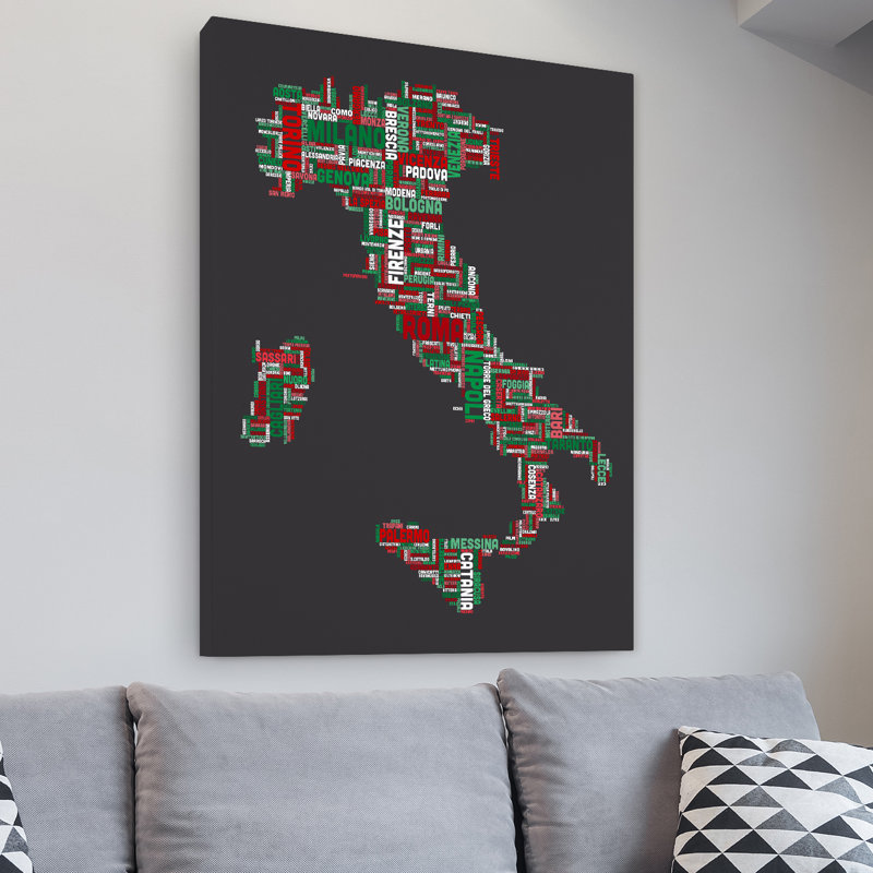 « italie iv » par michael tompsett, impression sur toile tendue, H 24 po x l 18 po x P 2 po