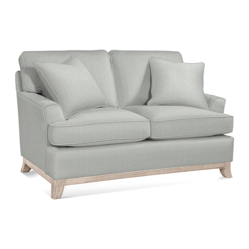 Oaks Way Loveseat, Bisque Finish, Ivory Crypton Performance; 0886-91