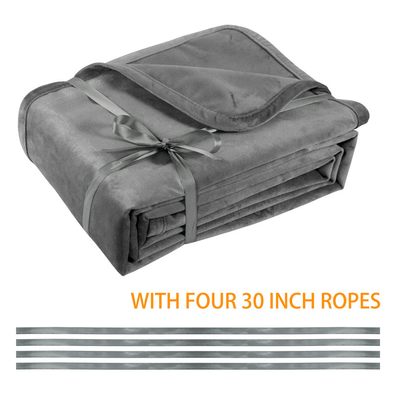 Waterproof Soft Washable Lightweight Dog Blanket Furniture Protector, 36" x 22", Gray