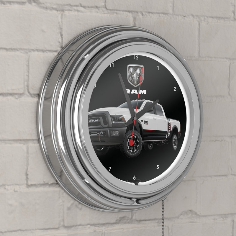 Horloge murale 14,5 po, Blanc