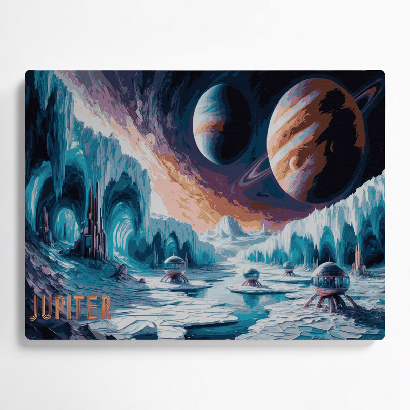 Art mural gris en métal Space NASA, H 12 po x l 18 po