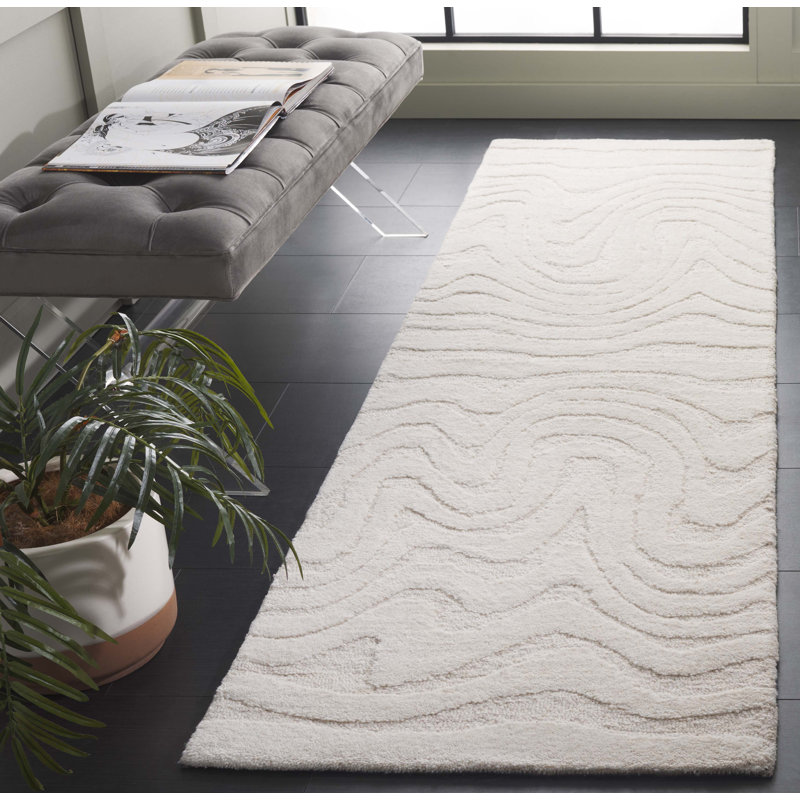 Jamel Hand Tufted Wool & Cotton Solid Color Rug, Runner 2'3" x 8'