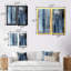 Art mural abstrait bleu gris, ensemble de 2 toiles - Le bleu rencontre l'art abstrait gris-1485443582-1518991131-1518991128