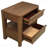 Walnut 2-Drawer Nightstand, Bedside Table