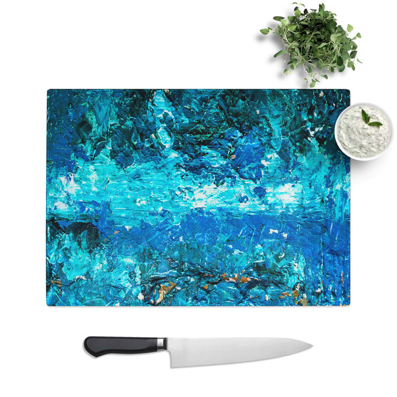 Tempered Glass Art Painting Vol.382 Chopping Board, 39 cm W x 28.5 cm L