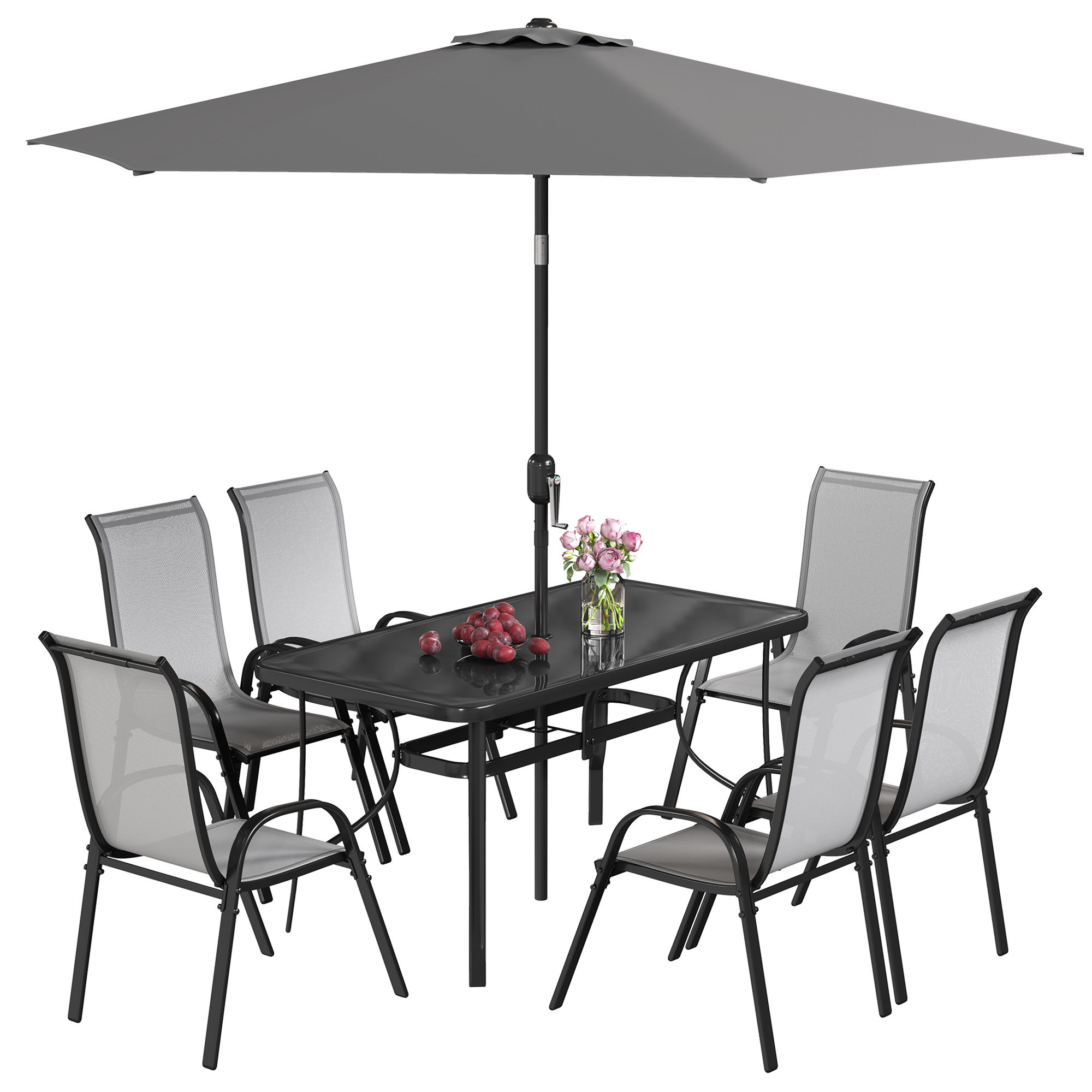 11 tilting aluminum patio umbrella Treasure Garden  11 ft Octagonal Outdoor Patio Umbrella (High-Perform