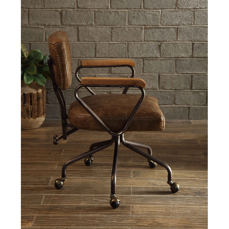 Chaise de bureau Hallie, Brun