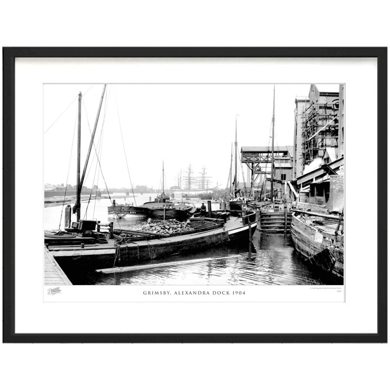 Grimsby, Alexandra Dock 1904 by Francis Frith - Single Picture Frame Print, 60cm H x 80cm W x 2.3cm D