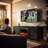 Aravinthan TV Stand for 65" TVs with Electric Fireplace Included-599636117