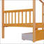 Lit simple en bois avec tiroirs
