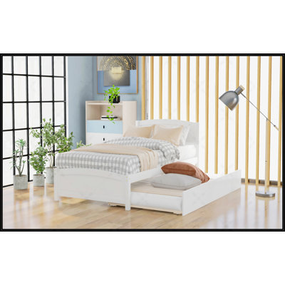 Lit plateforme simple avec lit gigogne