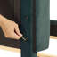 Lit plateforme tapissier Velvet