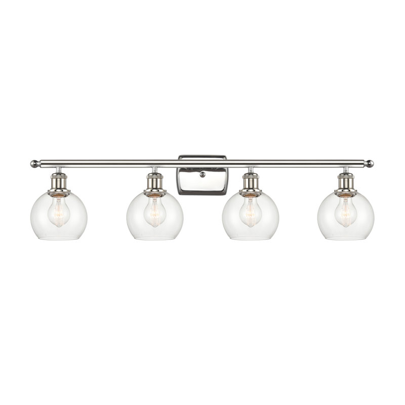 Cindi 4 - Light Vanity Light, Incandescent, Clear, Polished Nickel