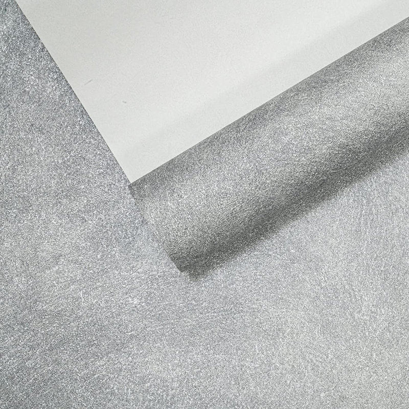 Audino 10m x 53cm Textured Matte Wallpaper Roll, Silver/Grey