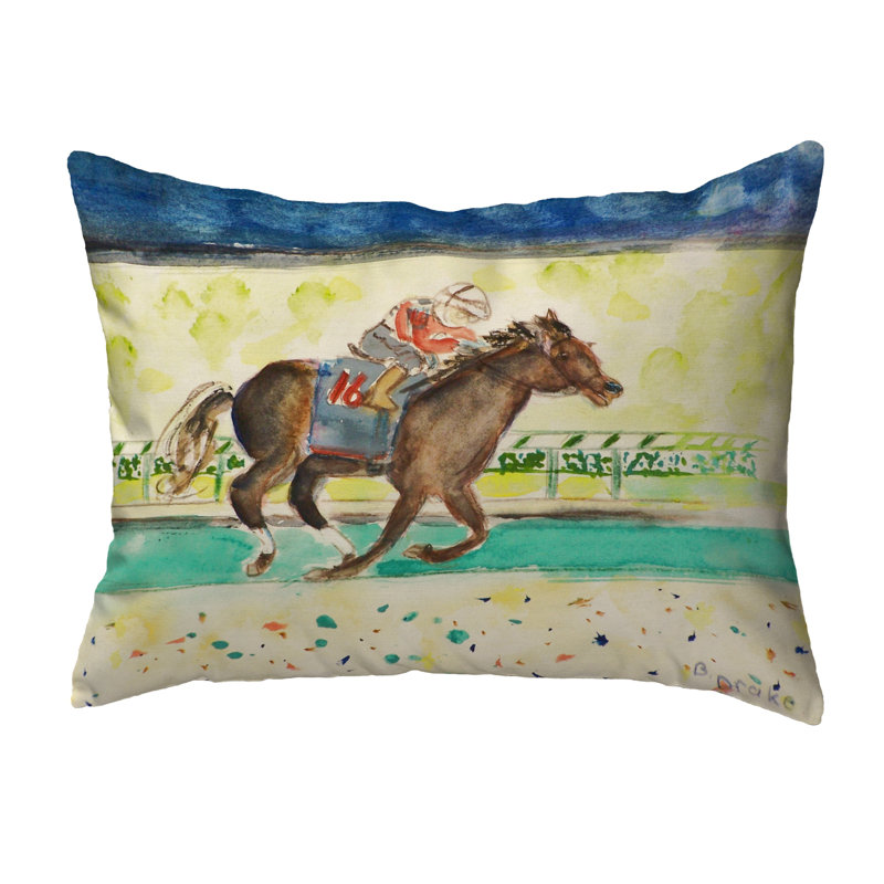 Outdoor Reversible Throw Pillow, 11" H x 14" W x 5" D