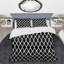 Ensemble de housse de couette moderne Black White Diamonds II-109155793