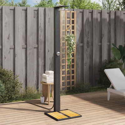 Unité de jardin autoportante en rotin PE 19,7 x 21,7 x 88,2 po WALPLUS