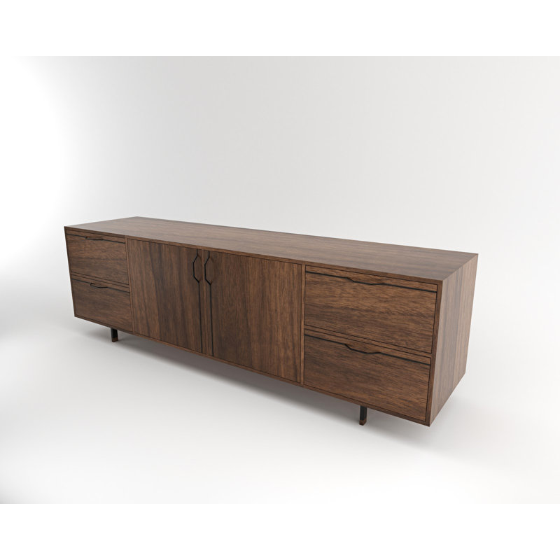 Chapman 94'' Sideboard, Walnut/Black