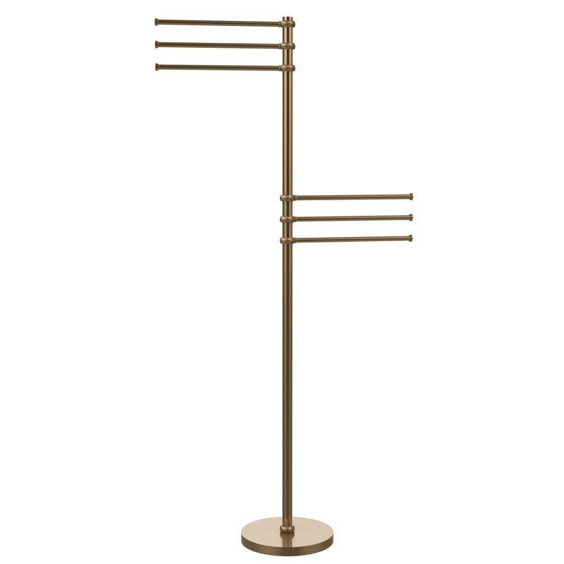 Porte-serviettes sur pied 25,5 po, Bronze brossé