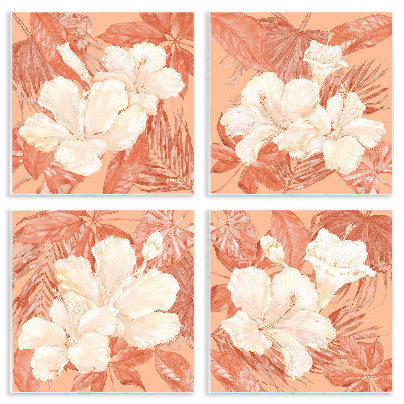  «Peach Hibiscus Flowers» par Paul Brent