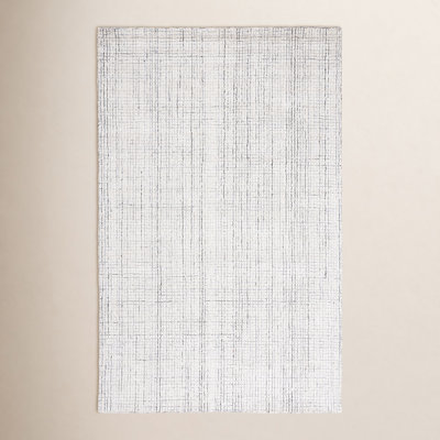 Rowe Ivory Grey Hand-Tufted Abstract Rug