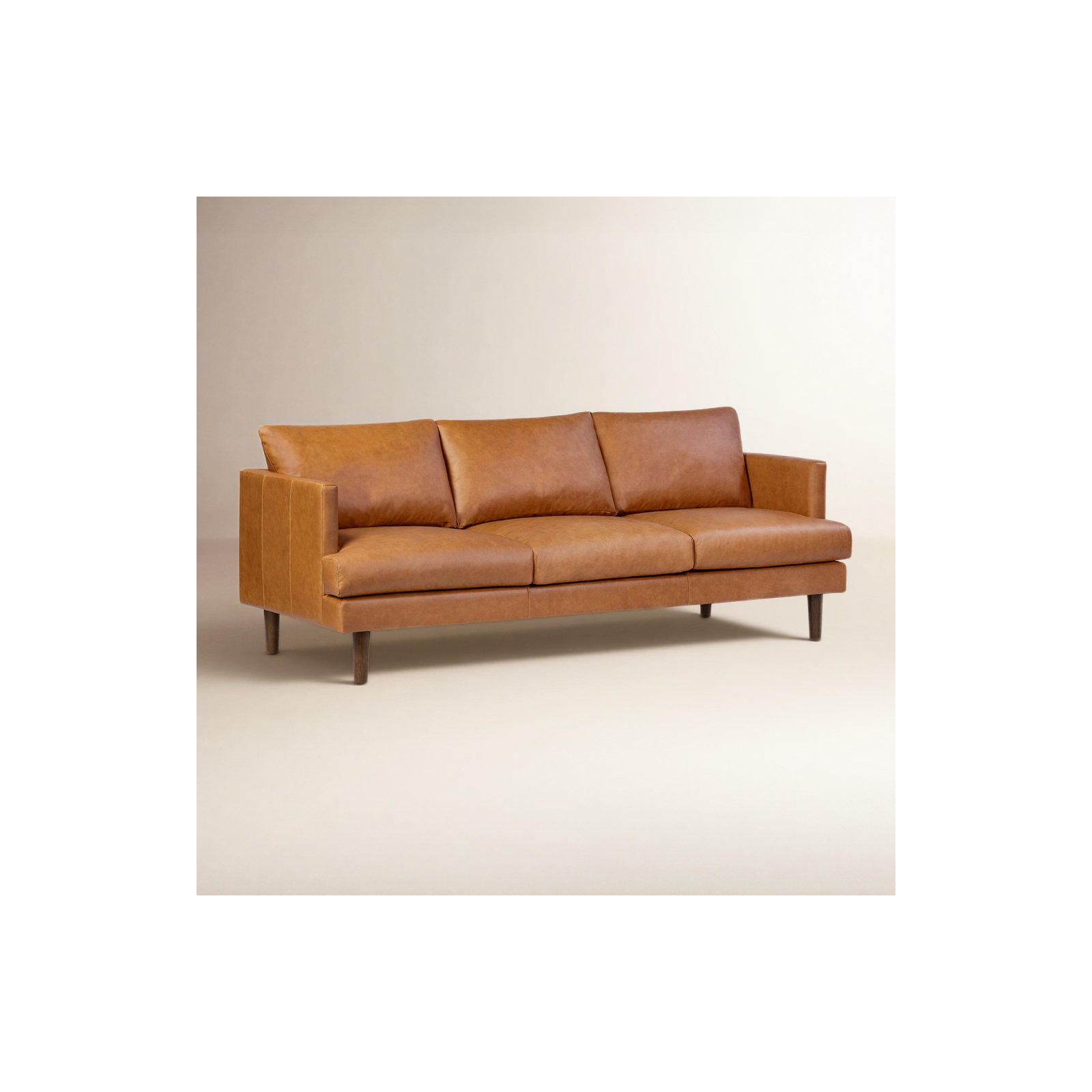 Girona 88" Full-Grain Genuine Italian Leather Sofa
