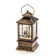 Snow Lantern with Seated Couple on a Bench