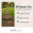  4 Pack 18" x 18" Tropical Leaf Decorative Stepping Stones, Brown