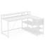 Bureau à domicile en L de 55 pouces avec support pour écran (sans la chaise)-976126344