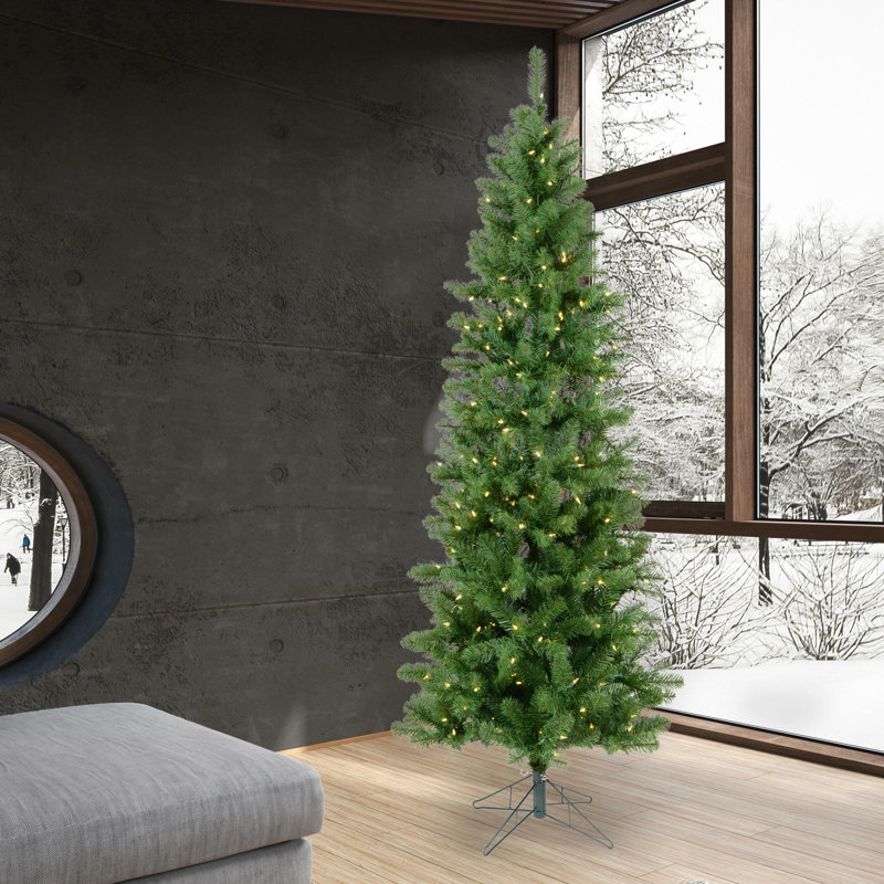 Salem 8.5' H Lighted Artificial Pine Christmas Tree
