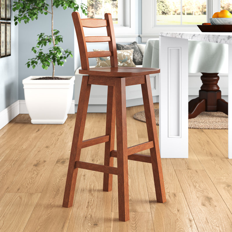 Joyate Swivel Solid Wood Counter Stool, Counter Stool (25” Seat Height)