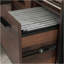 Bureau en L, finition brune
