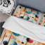 Ensemble de housse de couette géométrique Contemporary Abstraction II - Polyester microfibre-966861287