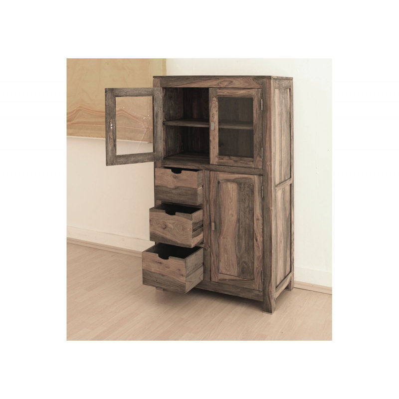 Nature 90cm Solid Wood Sideboard
