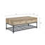 Table basse rectangulaire