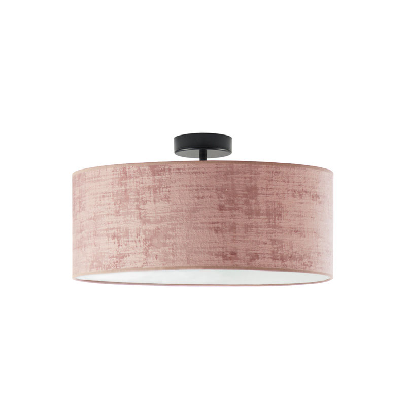 Ajahar 3 - Light Drum Pendant, Pink/White, Black