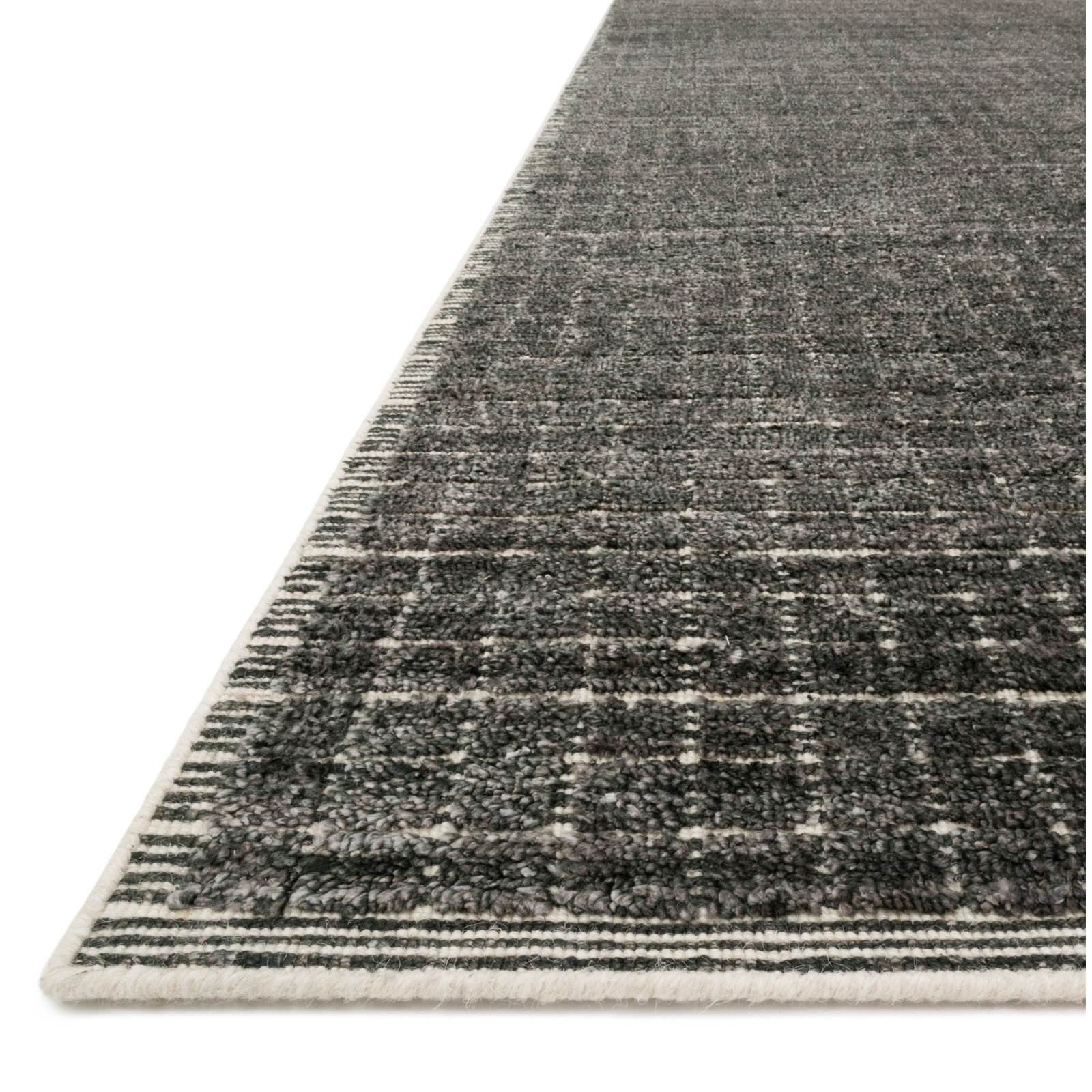 Handmade Gray Rug, Rectangle 8'6" x 11'6"