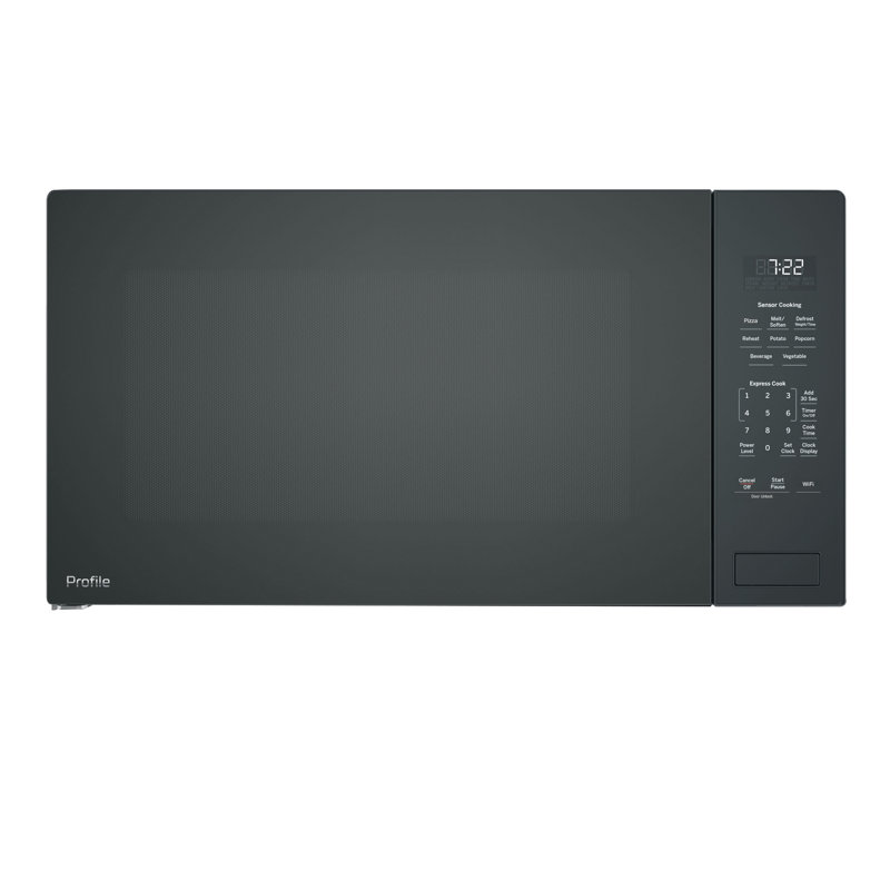 GE Profile 2.2 Cu. Ft. Built-In Sensor Microwave Oven, Black
