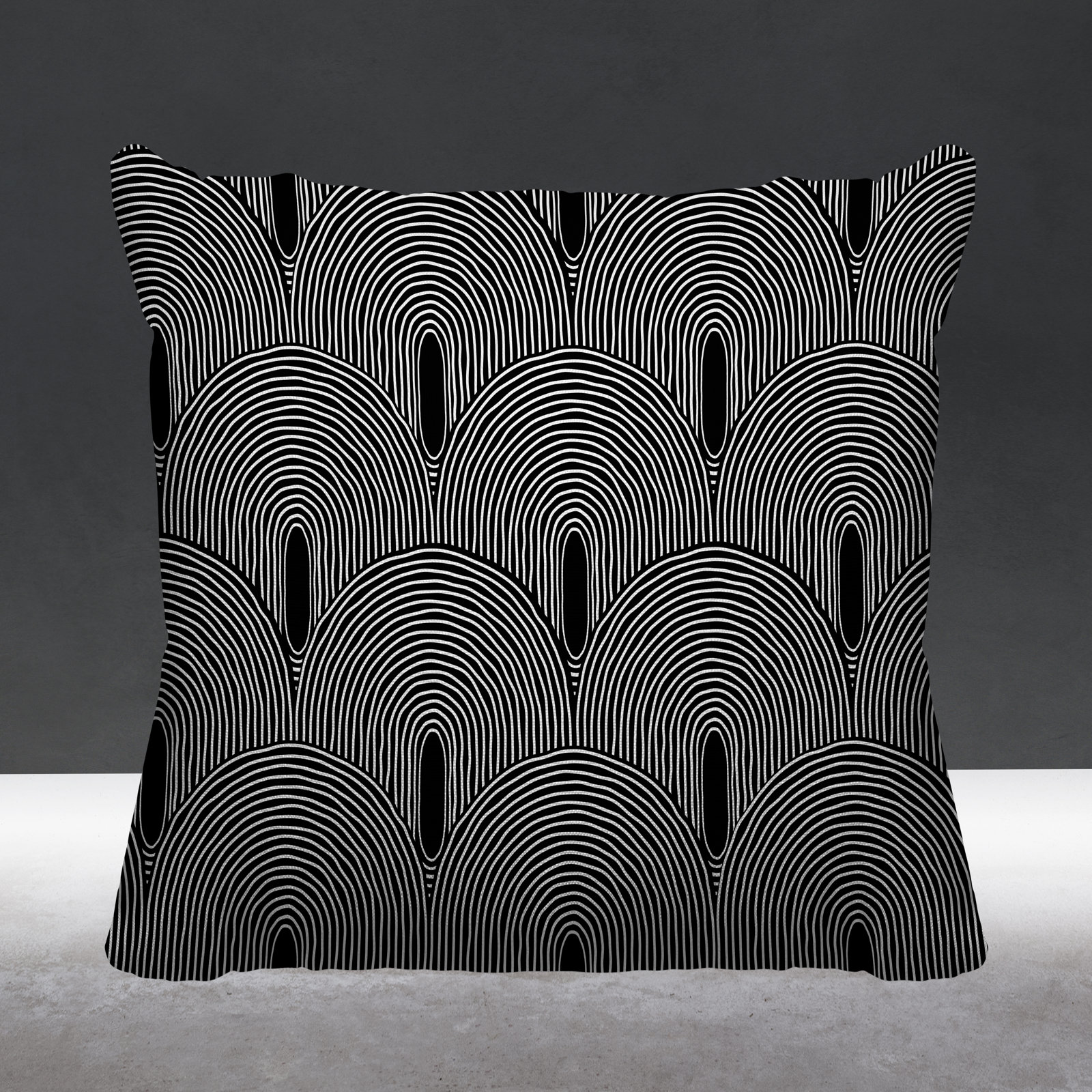 Limpo Indoor/Outdoor Throw Pillow, Black, 20" x 20"