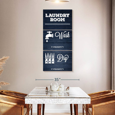 Laundry Navy Wood II