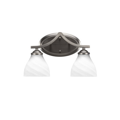 Barre d'éclairage de salle de bain 2 lumières Zilo