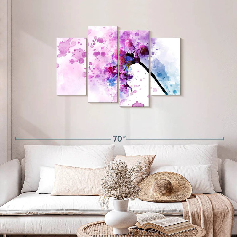 Harnek Cherry Blossom Abstract, 27" H x 43" W