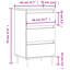 Maleesa Sideboard 40x35x70 cm Engineered Wood-756640377