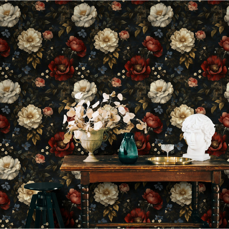 Papier peint floral hollandais Moody
