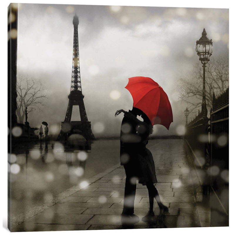 « paris amour », reproduction de photo sur toile, H 18 po x l 18 po x P 1,5 po